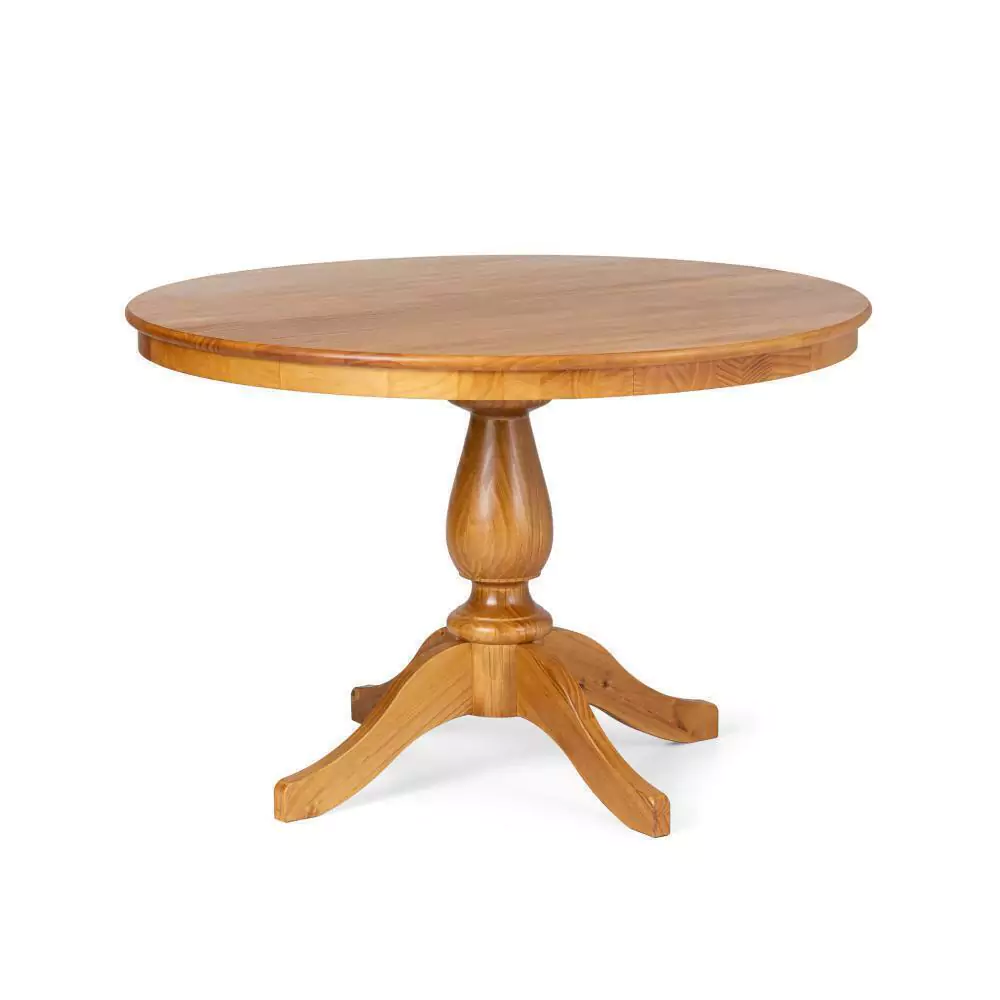 Mesa de Comedor Redonda 4 Plazas en madera maciza Gardênia